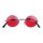 Brille rote Gläser Einheitsgröße