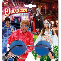 Sonnenbrille 70er Jahre blau