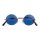 Sonnenbrille 70er Jahre blau