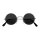 Rundbrille schwarz