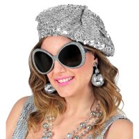 Accessoires Disco Babe Brille Mütze Ohrringe