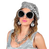 Accessoires Disco Babe Brille Mütze Ohrringe