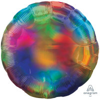 Folienballon Holographic D43cm Rainbow