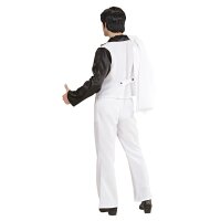 Kostüm Disco Fever Gr. XL Hemd mit Weste, Jacke