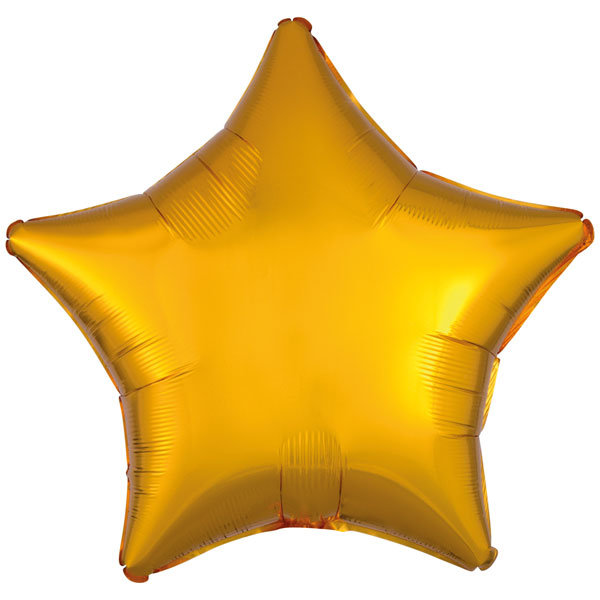 Folienballon Stern 48cm gold-metallic