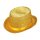 Zylinderhut gold aus Lurex