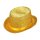 Zylinderhut gold aus Lurex