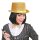 Zylinderhut gold aus Lurex