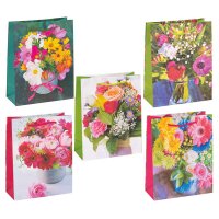 Idena Geschenkt. FSC-Mix Flowers sort. 18x8x23cm