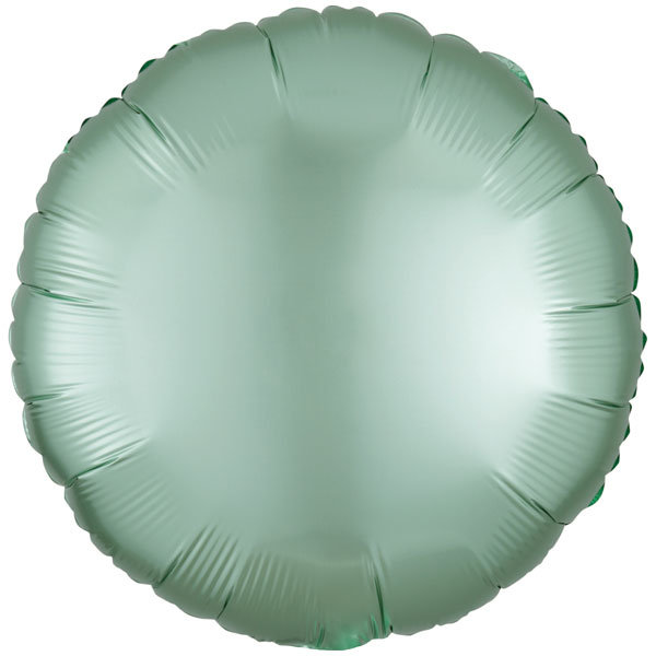Folienballon rund D43cm Seidenglanz mintgrün