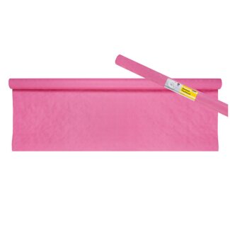 Idena Damast Tischtuch 1x10m Rolle pink