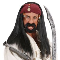 Perücke Pirat Mit Kopftuch