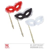 Papillon Augenmaske mit Spitze und Stab