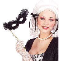 Papillon Augenmaske mit Spitze und Stab