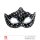Schwarze Augenmaske mit Pailletten