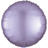 Folienballon rund D43cm Seidenglanz pastell-lila