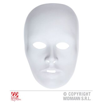 Halbmaske Unisex Deluxe zum Bemalen