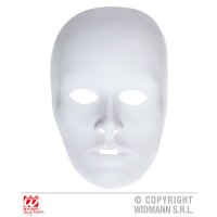 Halbmaske Unisex Deluxe zum Bemalen