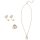 Schmuckset gold mit Perle 3-teilig