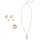 Schmuckset gold mit Perle 3-teilig