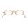 Brille mit Gläsern oval gold