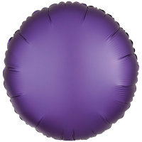 Folienballon rund D43cm Seidenglanz purple
