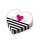 Serviette 32cm Everyday Love Herzform