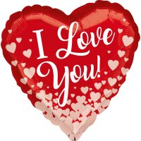Folienballon Herz I love You 43 cm