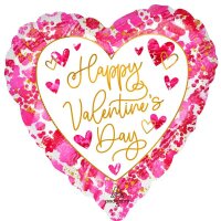 Folienballon Herzlichen Valentinstag 71cm