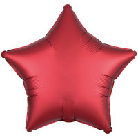 Folienballon Stern 48cm Seidenglanz dunkelrot