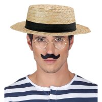 Chevalier Strohhut mit schwarzem Band