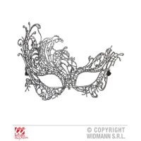 Augenmaske Baroque Antikes Silber