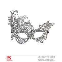 Augenmaske Baroque Antikes Silber